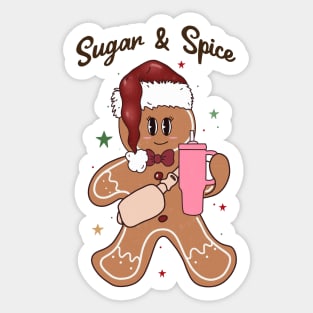 Sugar and spice Gingerbread man Sticker